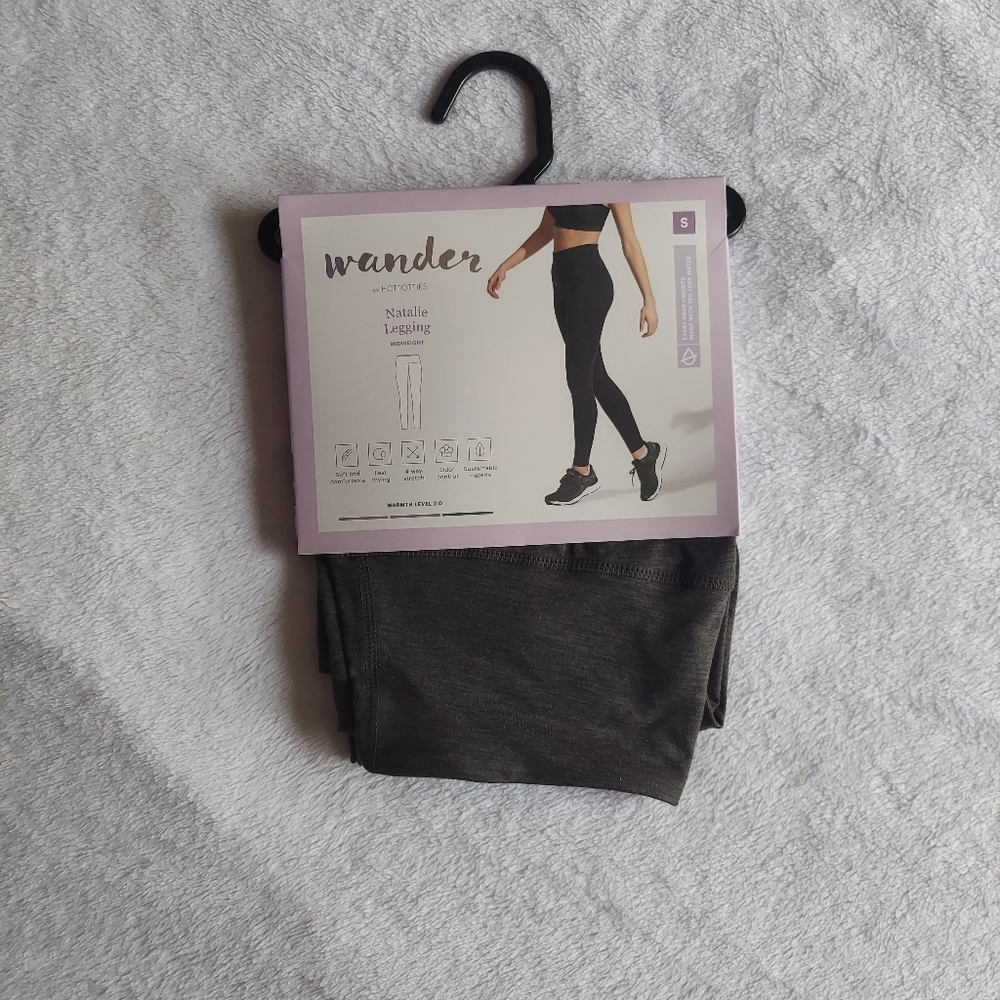 Wander Black Leggings Full-Length Stretchy